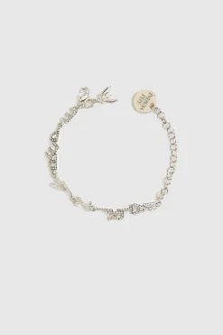 Bracciale in ottone con strass
