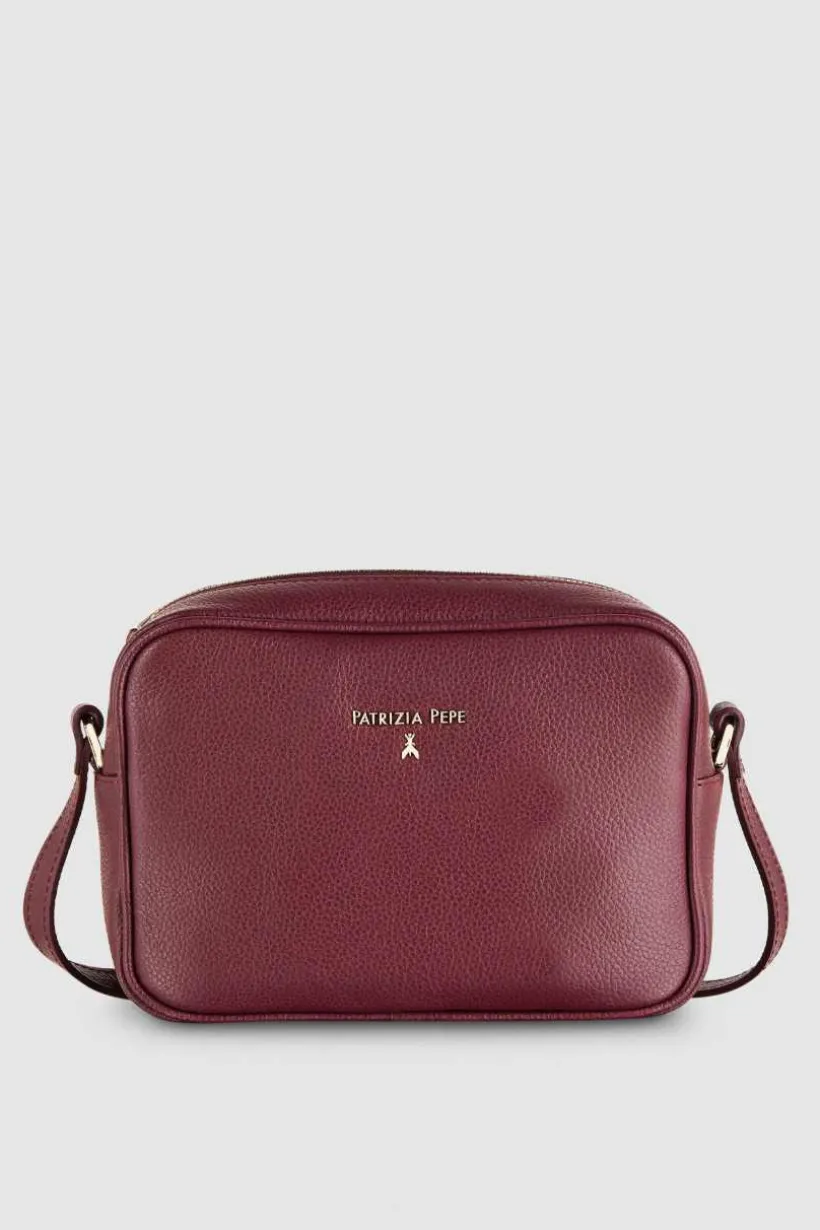 Camera bag in pelle con tasca interna