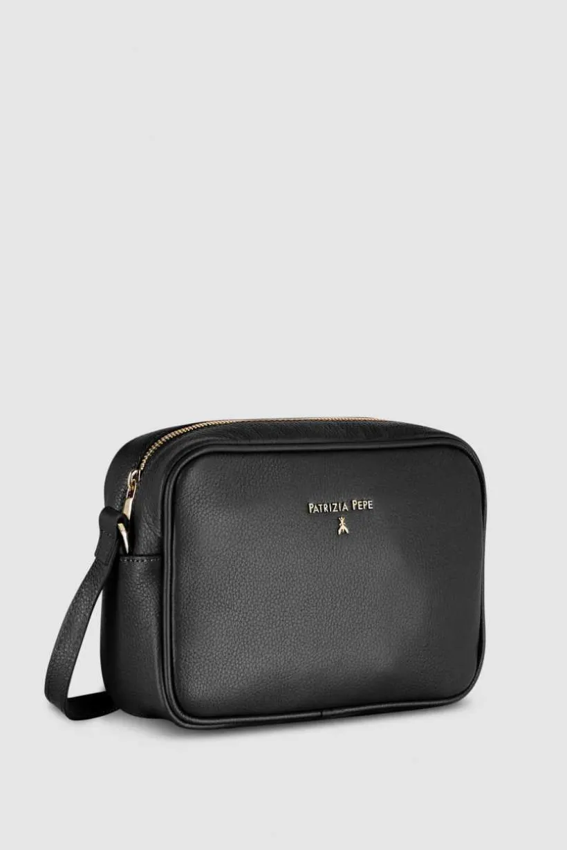 Camera bag in pelle con tasca interna