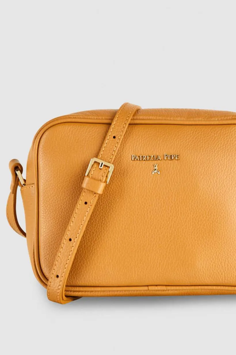 Camera bag in pelle con tasca interna