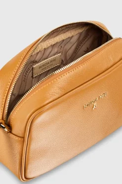 Camera bag in pelle con tasca interna