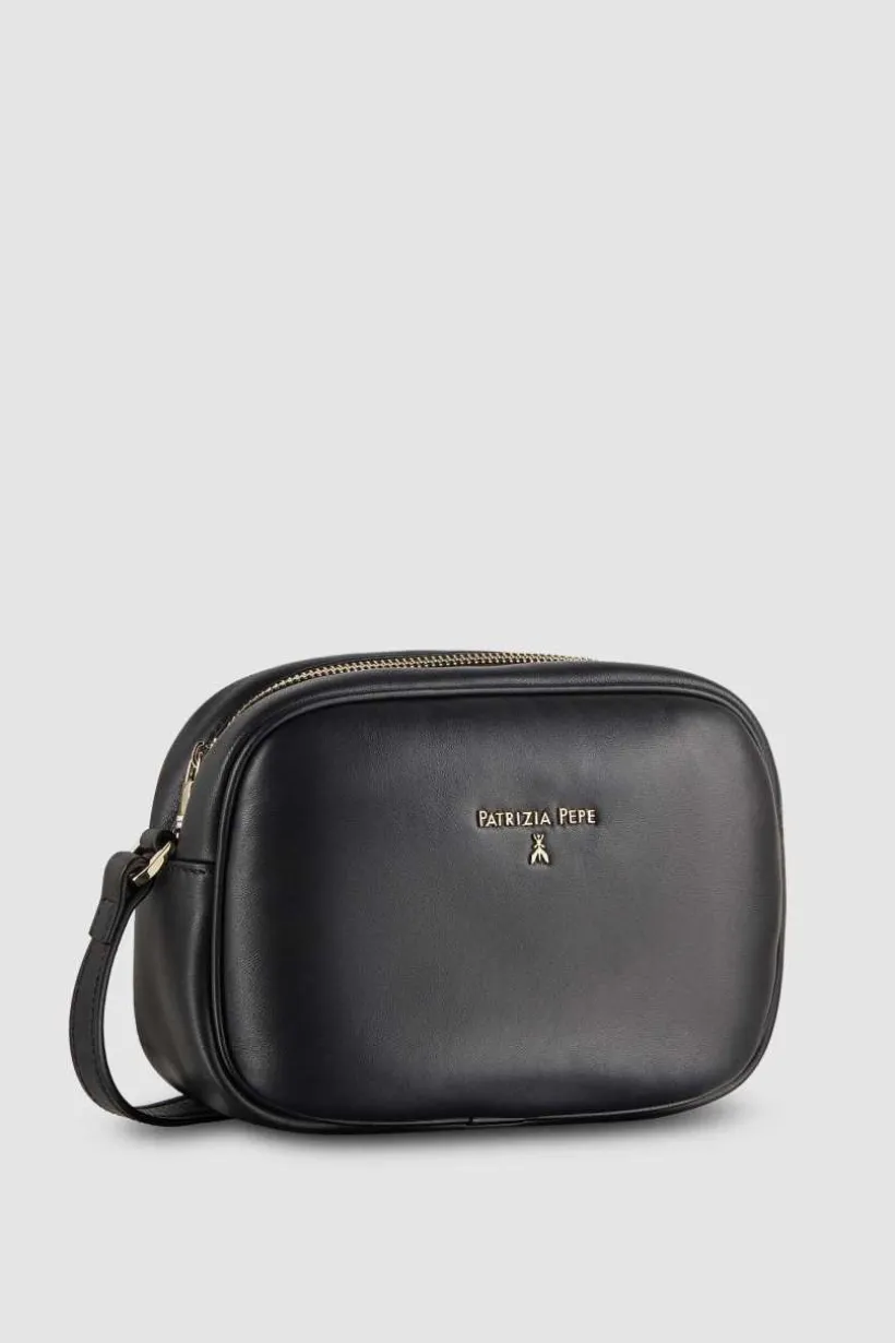 Camera case a tracolla in pelle