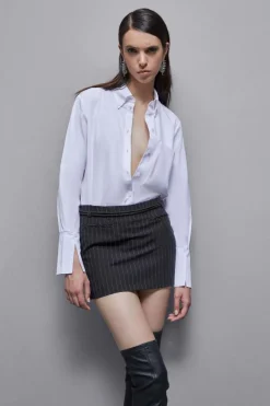 Camicia con taschino in cotone Essential