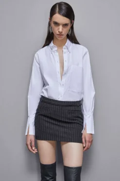 Camicia con taschino in cotone Essential