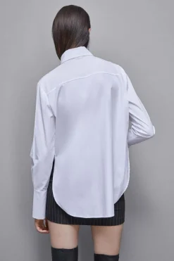 Camicia con taschino in cotone Essential