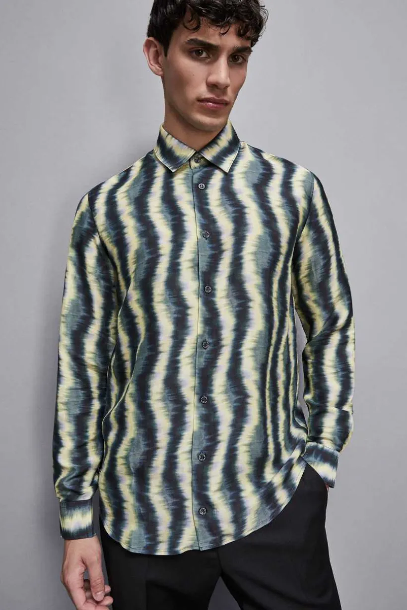 Camicia fluida fantasia