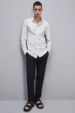Camicia in cotone con stampa fantasia