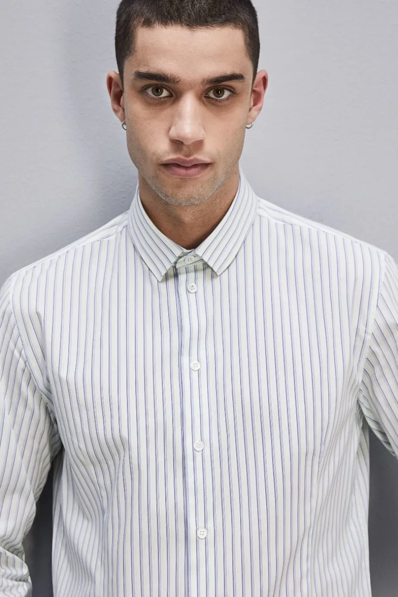 Camicia in cotone con stampa fantasia