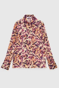 Camicia in georgette fantasia