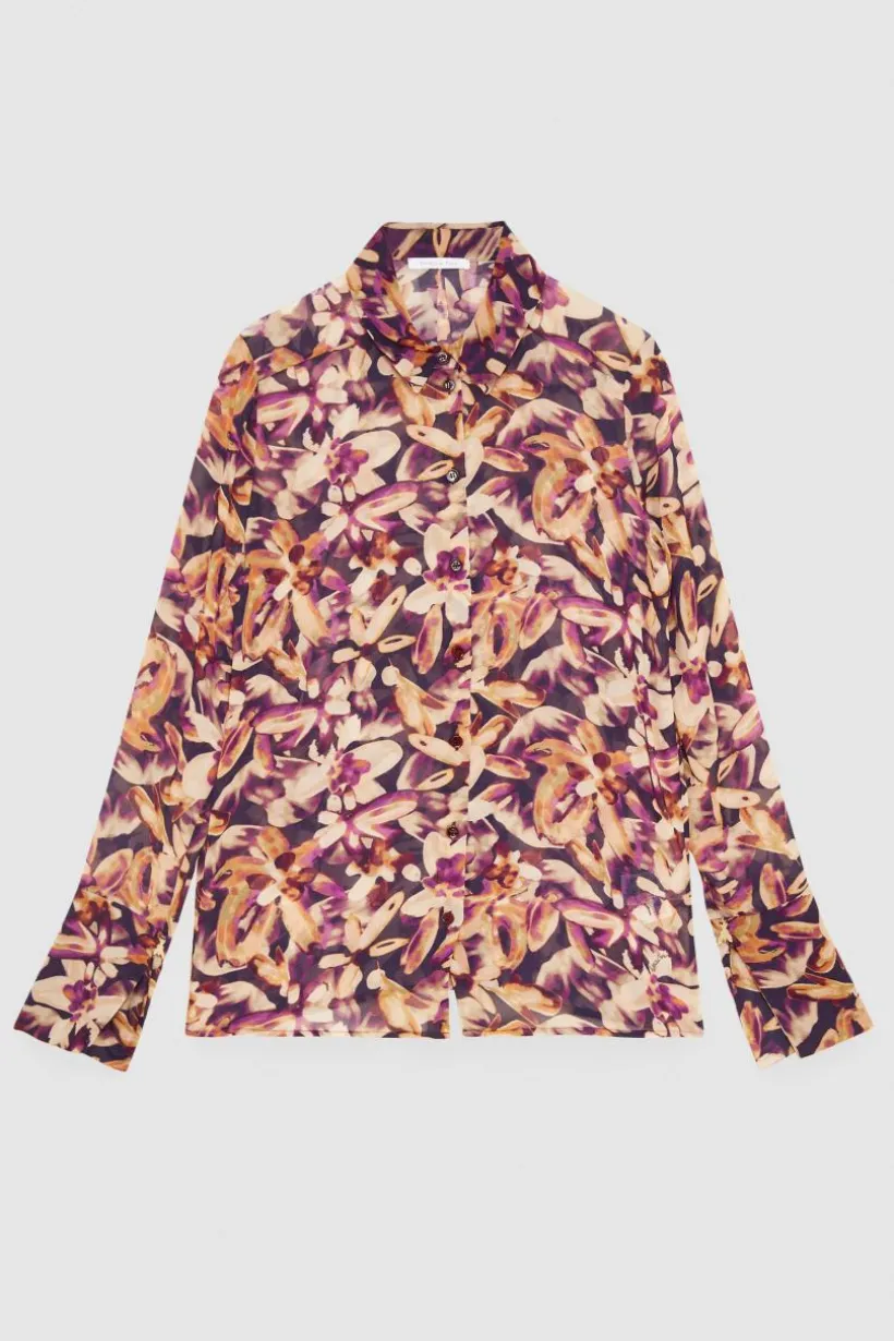 Camicia in georgette fantasia