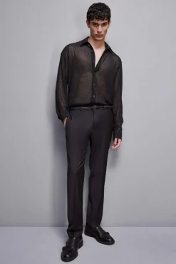 Camicia in voile con strass