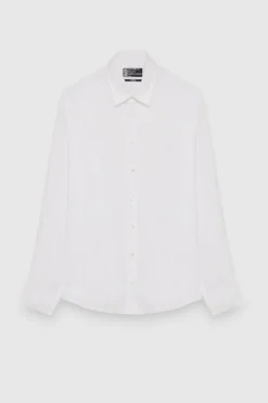 Camicia jacquard in twill di viscosa