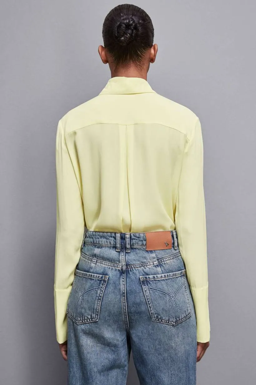 Camicia maniche lunghe in crepe Essential