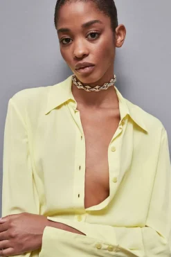 Camicia maniche lunghe in crepe Essential