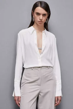 Camicia maniche lunghe in crepe Essential