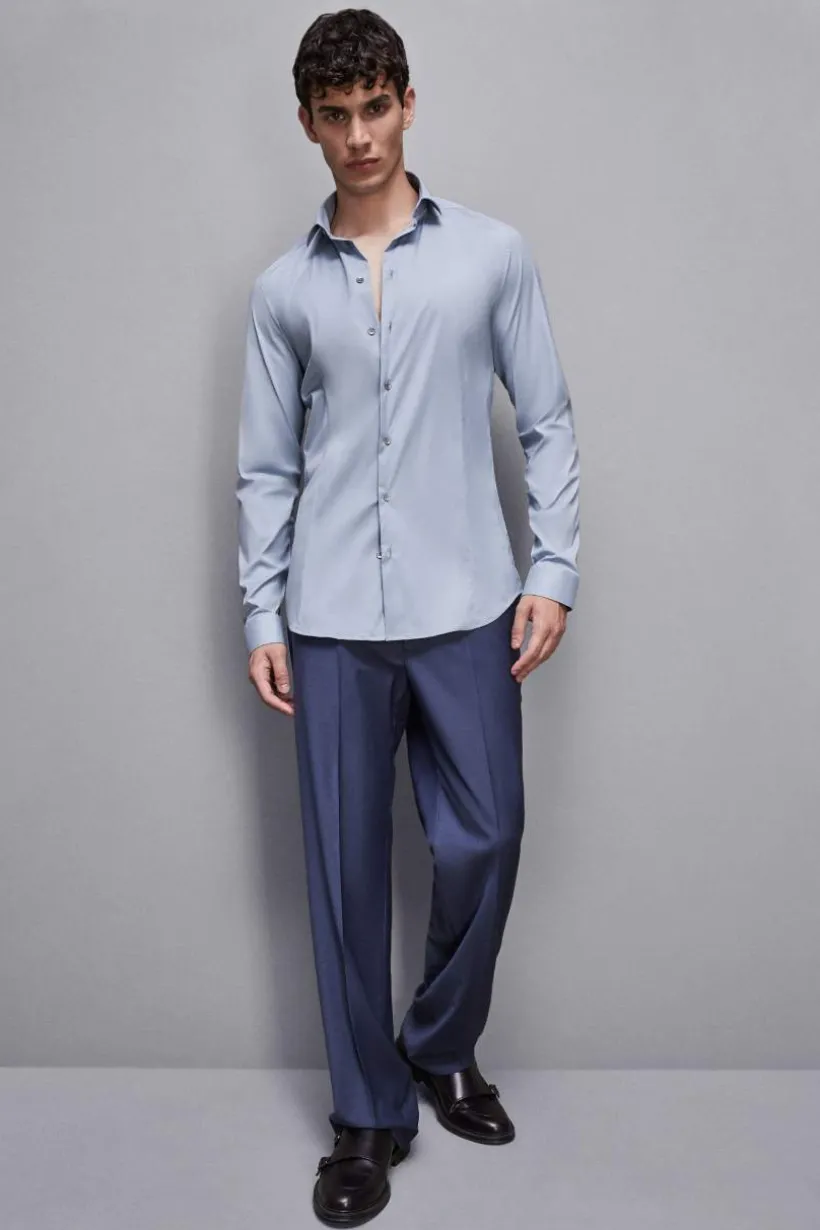Camicia popeline lunga