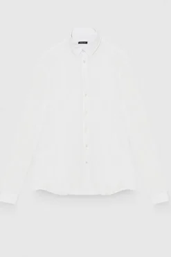 Camicia slim fit in jersey