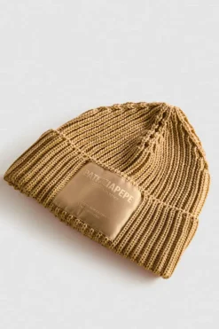 Cappello a costine in tessuto