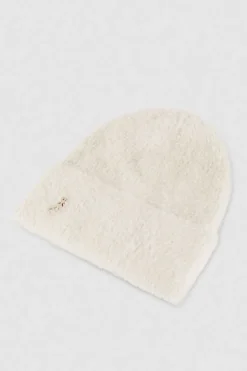 Cappello con risvolto a costine