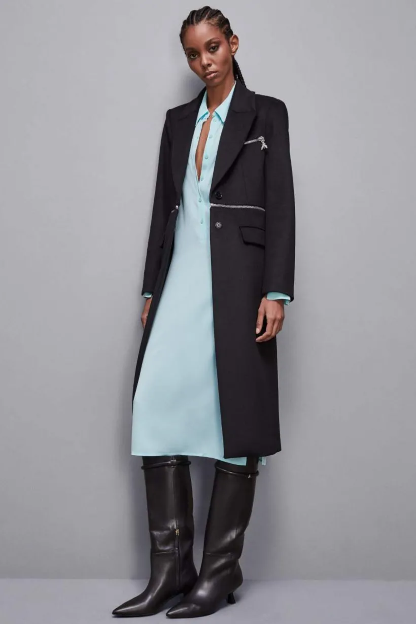 Cappotto con maxi-zip in vita "Essential"
