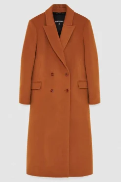 Cappotto lungo doppio petto in panno