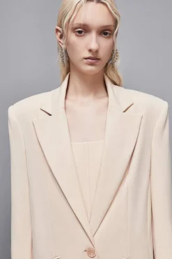 Cappotto lungo in viscosa stretch
