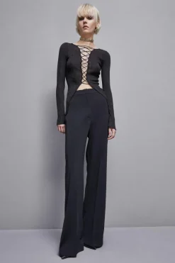 Cardigan a costine in lurex Essential
