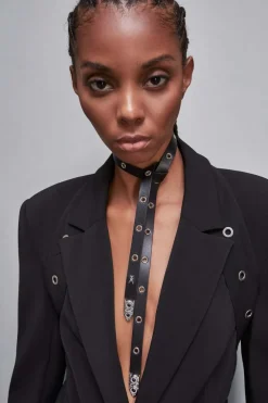 Chocker con applicazioni in metallo