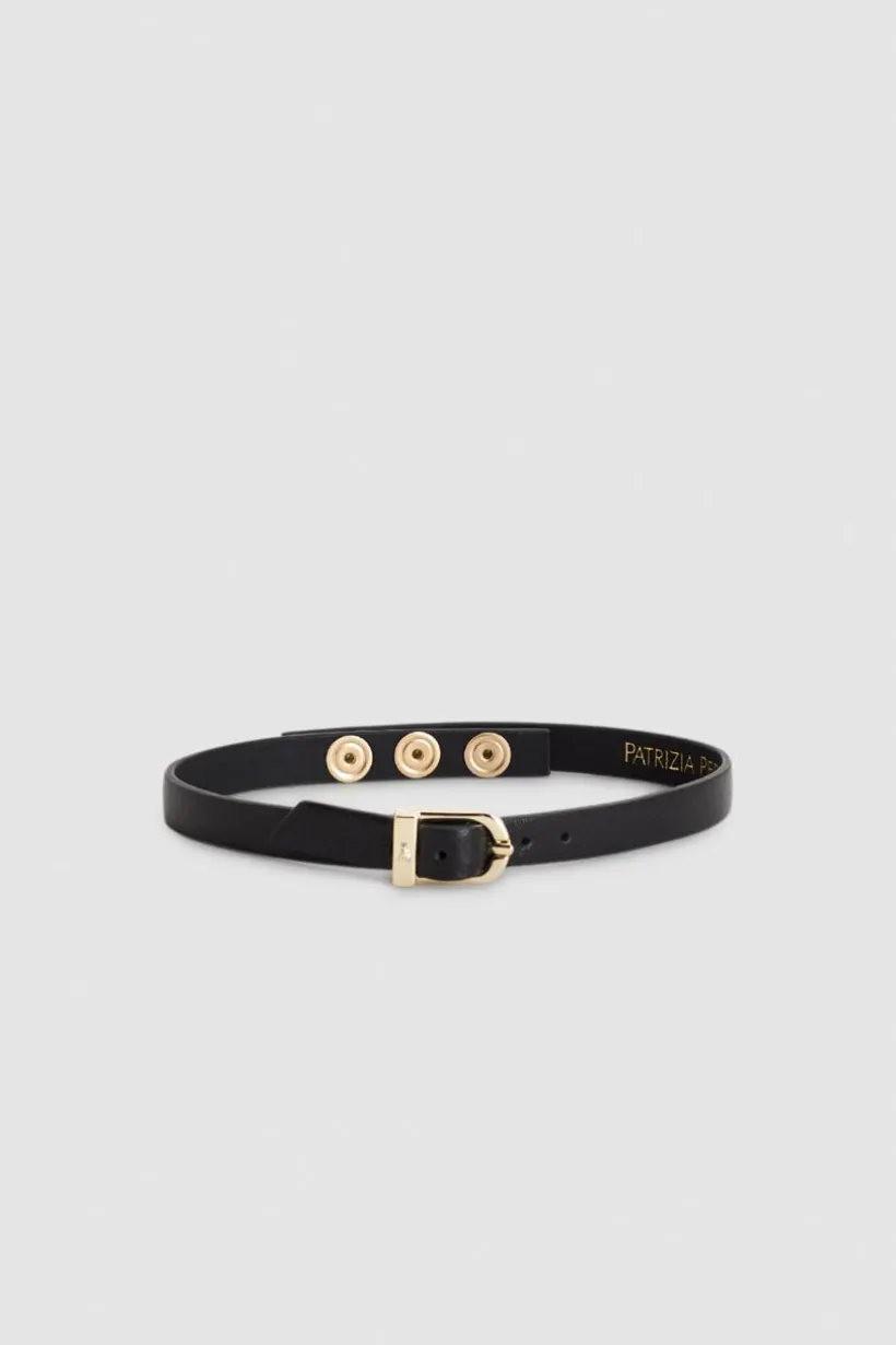 Chocker con fibbia in pelle