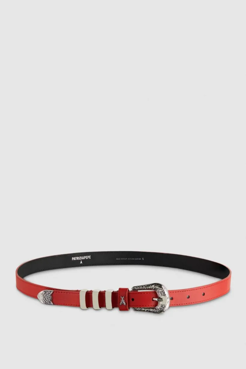 Cintura Cowboy in pelle vita bassa
