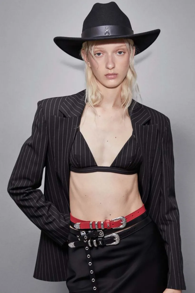 Cintura Cowboy in pelle vita bassa