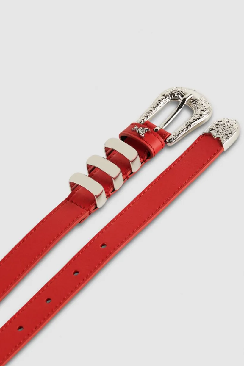Cintura Cowboy in pelle vita bassa