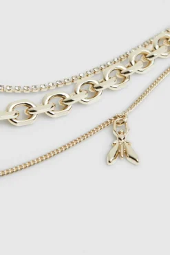 Collana in ottone e vetro