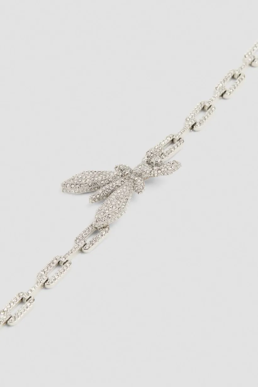 Collana rolò con strass