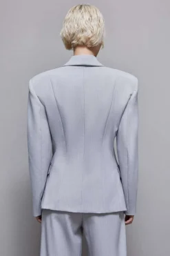 Giacca con ganci in viscosa stretch