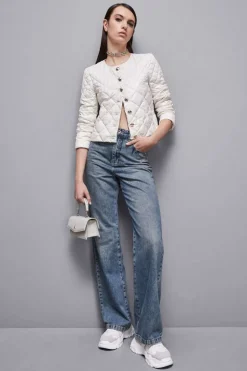 Giacca imbottita in nylon lucido
