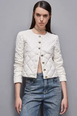 Giacca imbottita in nylon lucido