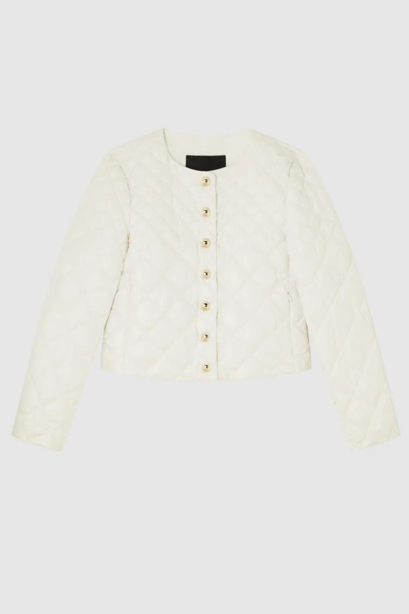Giacca imbottita in nylon lucido