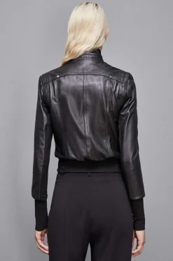 Giacca in pelle blouson