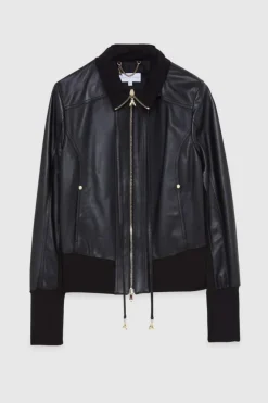 Giacca in pelle blouson