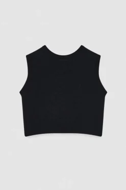 Gilet in lana con scollo rotondo