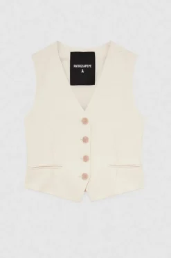 Gilet in twill stretch
