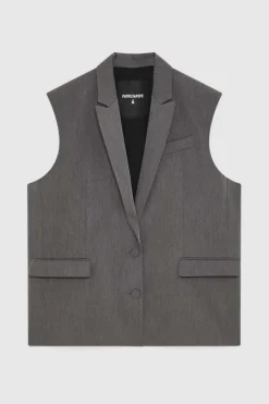Gilet over in viscosa 
