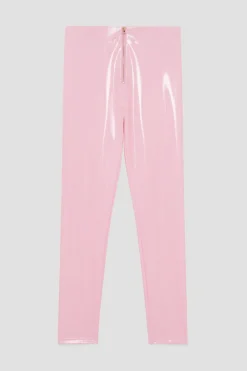 Leggings a vita alta in ecopelle