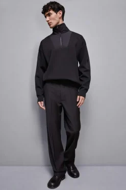 Maglia con inserti in nylon