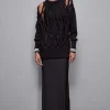 Maglia con intreccio in lana