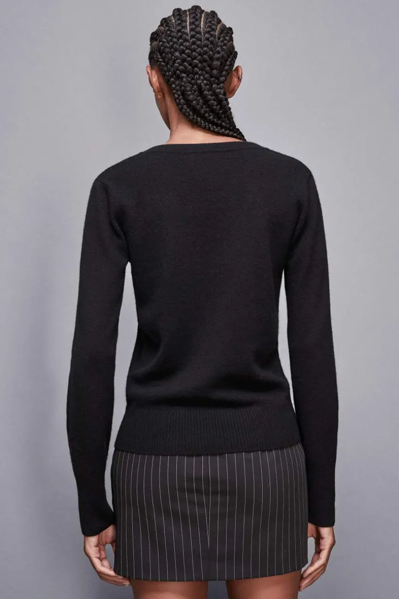 Maglia con scollo a "V" in Cashmere