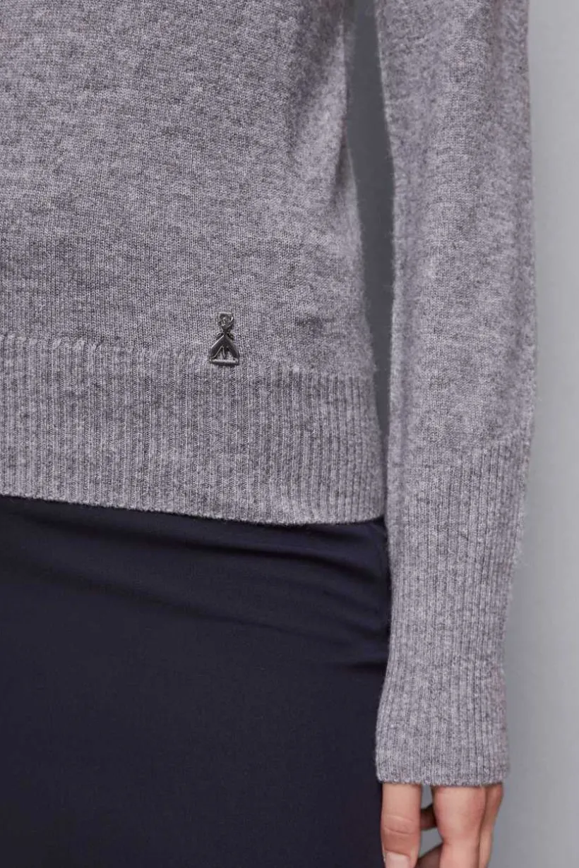 Maglia con scollo a "V" in Cashmere
