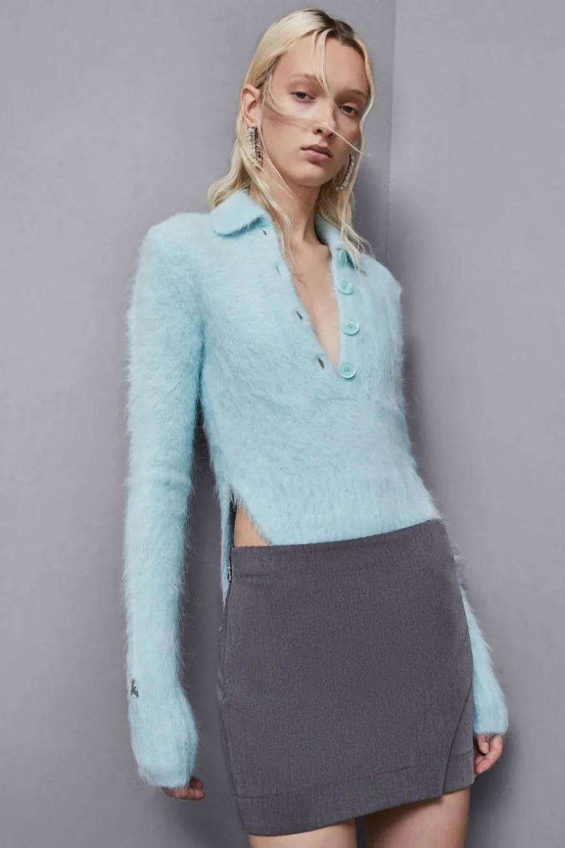 Maglia effetto body in alpaca