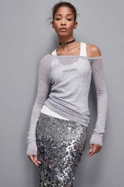 Maglia in lana maniche lunghe
